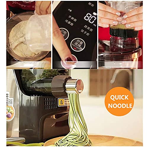 Macchina per la Pasta, pressa per Noodle elettrica in Acciaio Inossidabile con 6 stampi Grandi Viene fornita con 5 Minuti di Imitazione del Tempo di Sveglia Impastare a Mano