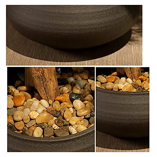 Artificial Trees Artificial Bonsai Pine Tree, 21 Inch Faux Potted Plant, Fake Tree Pot Ornaments Cedar Bonsai Plant for… - Afbeelding 5