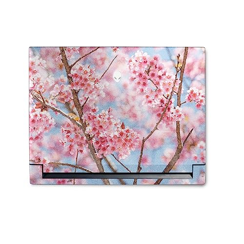 MightySkins Glossy Glitter Skin Compatible with Alienware M18 R1 (2023) Full Wrap Kit - Cherry On Sky | Protective, Durable High-Gloss Glitter Finish | Easy to Apply & Change Styles | Made in The USA