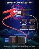 Jump Starter with Wireless Charger, UTRAI Jstar 4 2500A 24000mAh(8L Gas 7.5L Diesel Engine) 12V Battery Jump Pack Power Bank with Flashlight, USB QC3.0 - 2