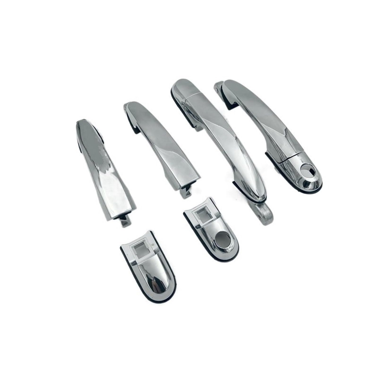 Drezzo Car Exterior Door Handle for Hyundai for Tucson 2005-2009 Front Door Outer Handle Chrome Rear Left Right(1 Set)