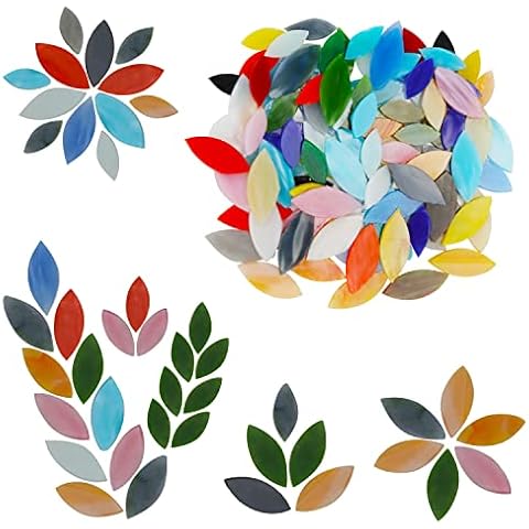 Belle Vous 100 Glass Petal Mosaic Tiles Cover