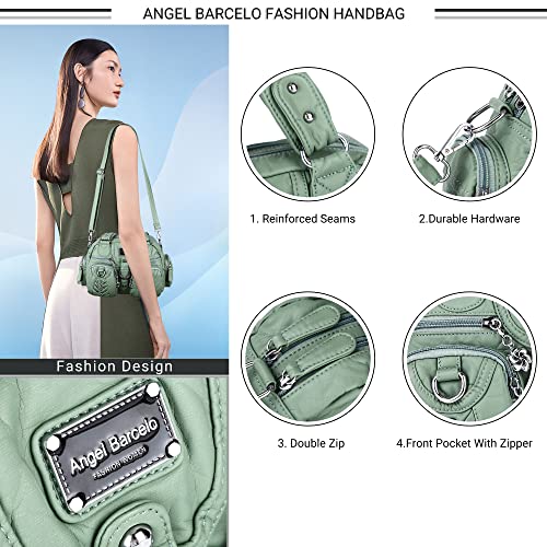 Image of Angel Kiss Small Purse Handbag for Women Crossbody and Shoulder Bags Multipocket Soft Hobo Purses