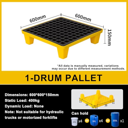 Plataforma modular para contención de derrames con bandeja y rejilla para almacenes 2