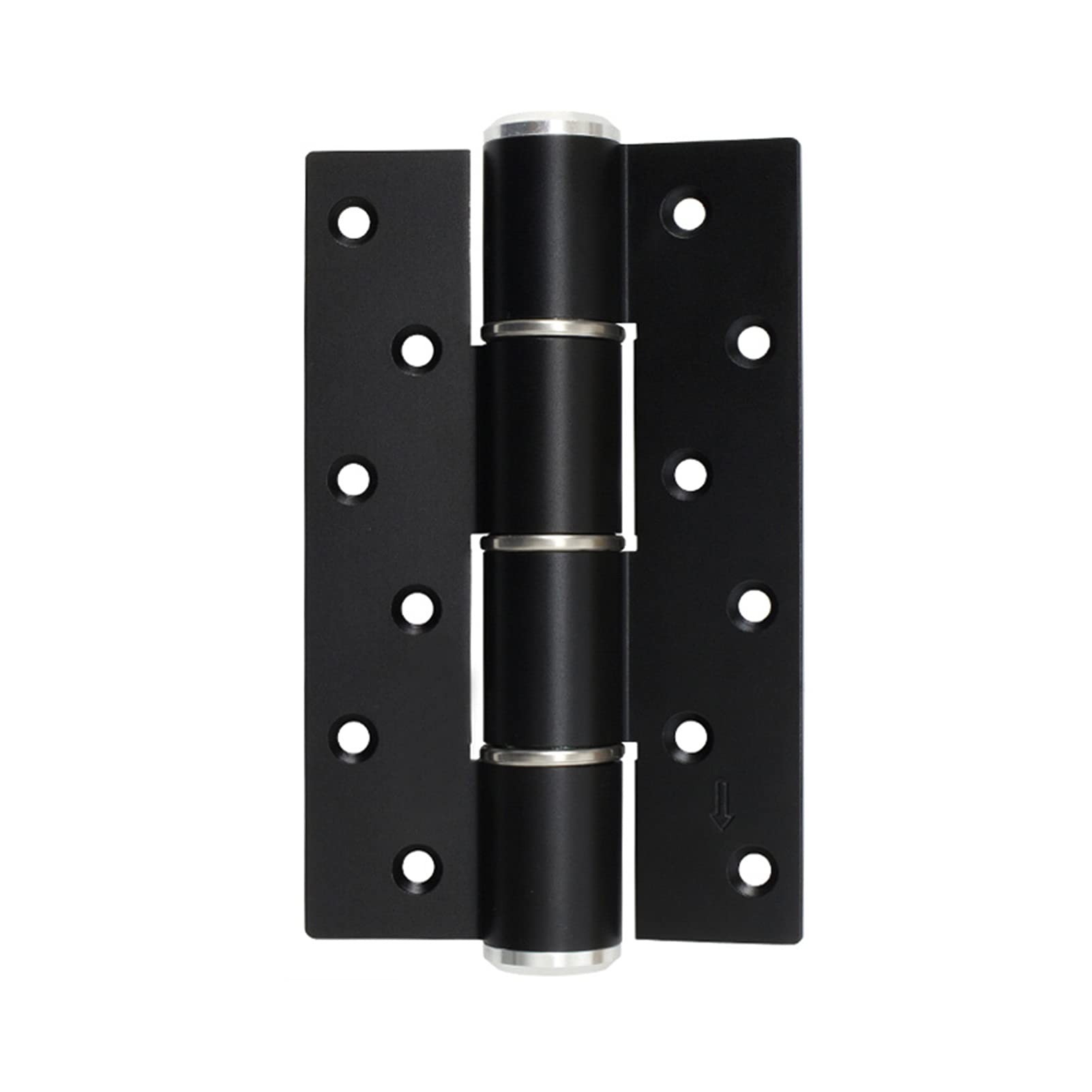 Hydraulic Silent Invisible Door Hinge, Automatic Concealed Door Spring Buffer Damping Door Closer Hinge(Black)