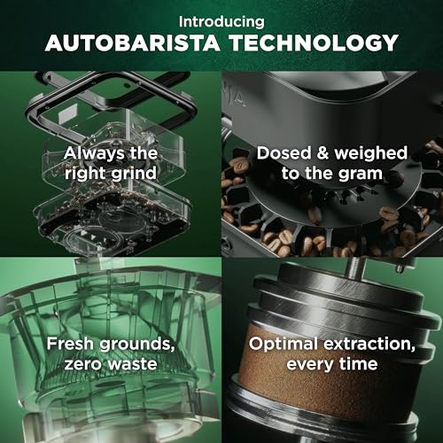 Image of Ninja AutoBarista Fully Automatic Espresso, 10 Drink Options, AE1001 | One Touch Hot & Iced, Built-in Coffee Grinder, Milk Frother, Easy Self-Clean, Latte, Cappuccino, Cold Brew
