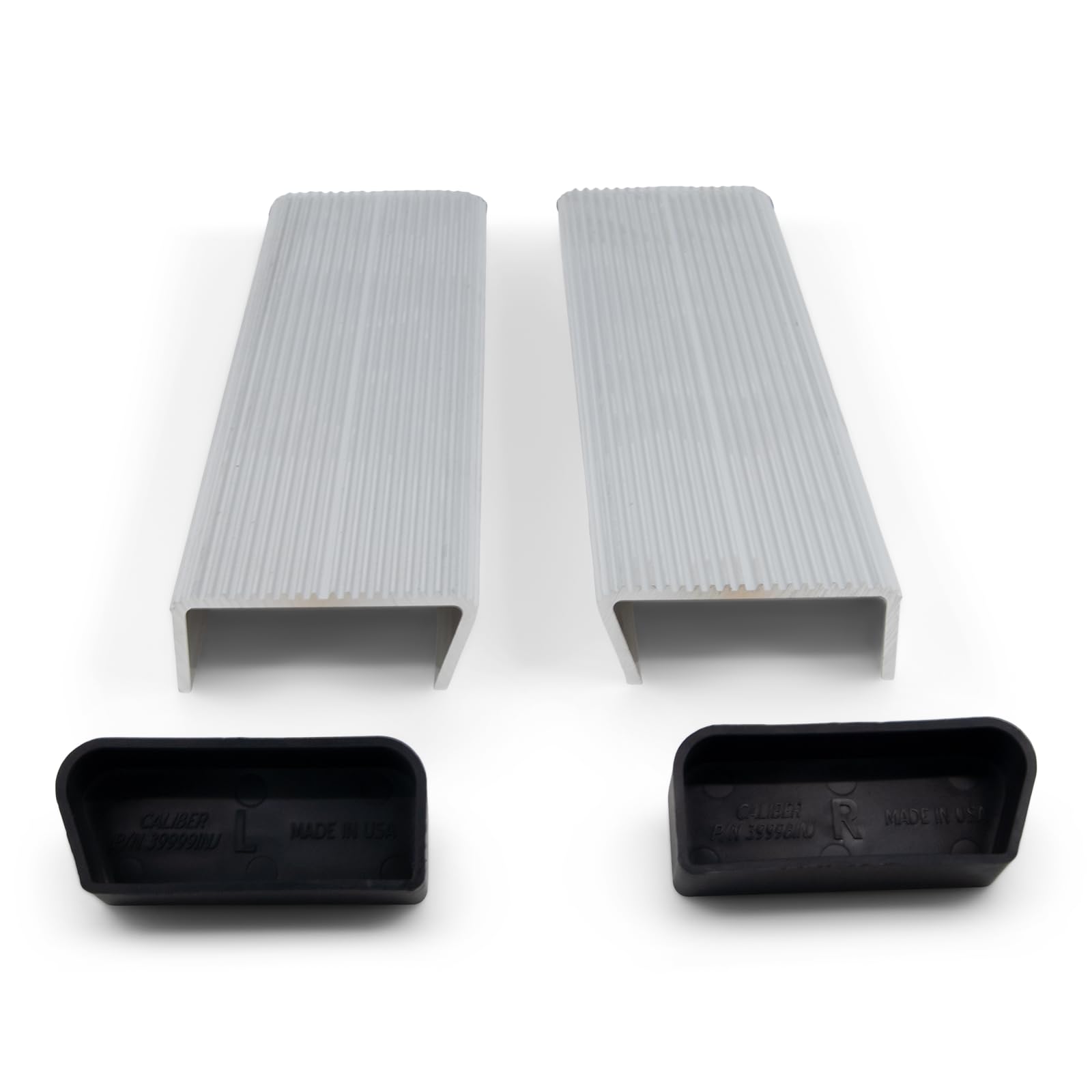Sturdy Built (Pair) Aluminum Boat Trailer Round Fender Mount and Step Pad with Caps