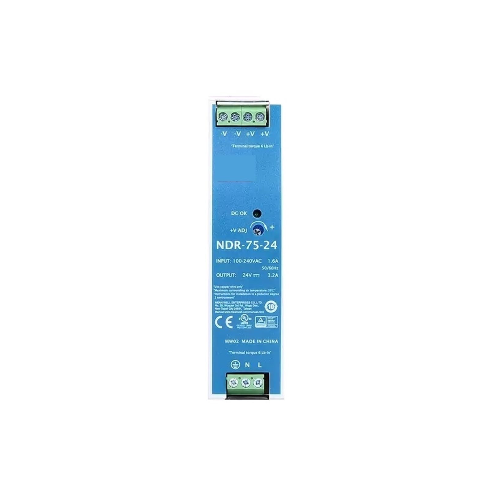 BALYDLUL NDR-75-12 NDR-75-24 NDR-75-48 75W Single Output Power Supply(NDR-75-12V 6.3A)