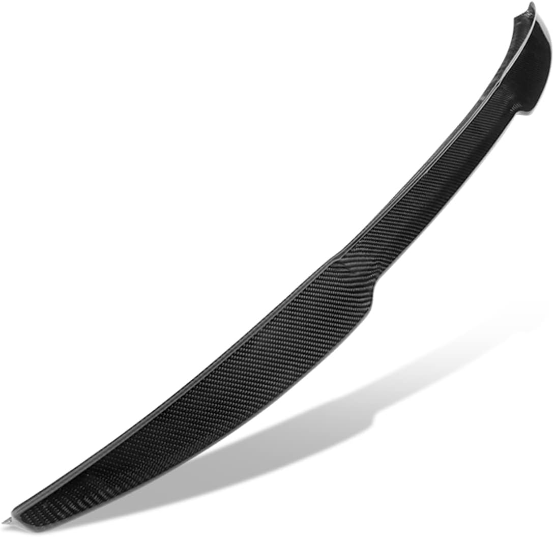 Auto Dynasty V-Style Rear Car Trunk Lid Spoiler Compatible with Lexus GS430 GS300 GS450h GS460 2006-2011, Glossy Black, Carbon Fiber