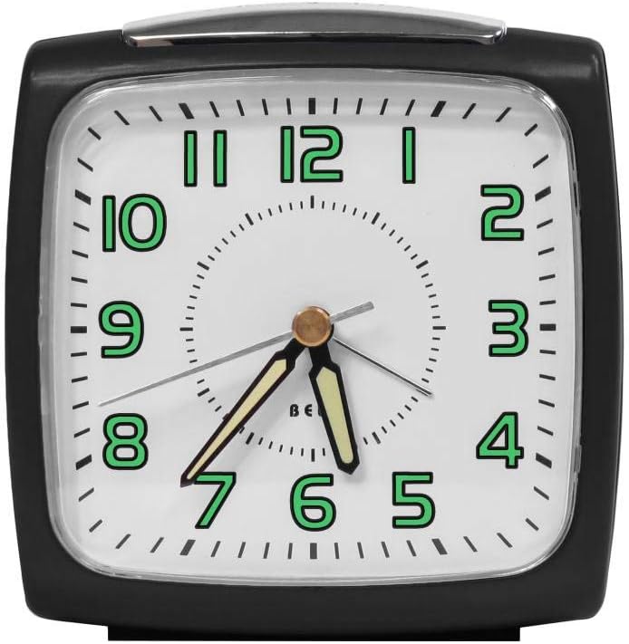 Impecca WAA32NK Loud Bell Alarm Clock, Black