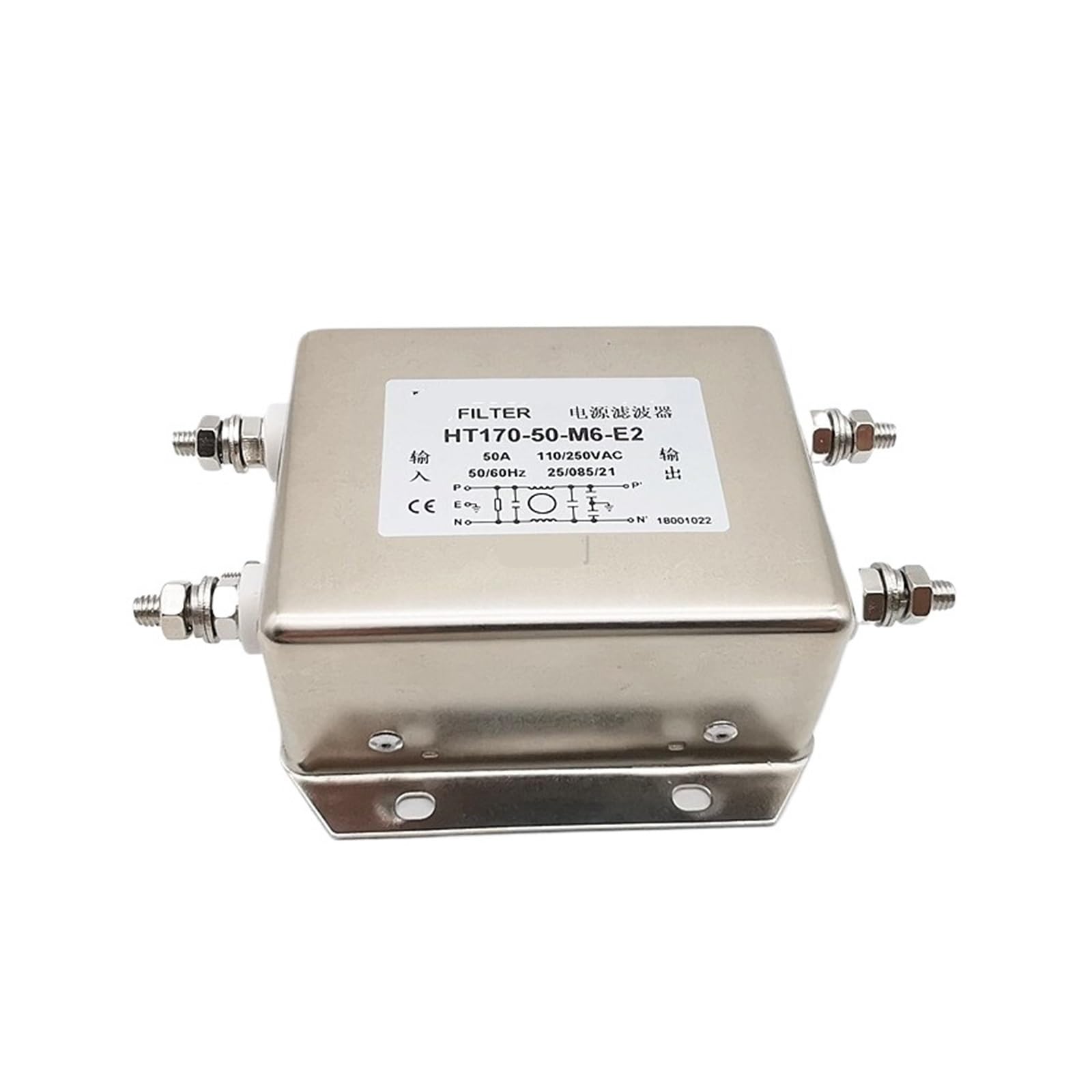 Filtro de Potencia dedicado HT170-60-M6-E2 para alta corriente de 60A y protección de red