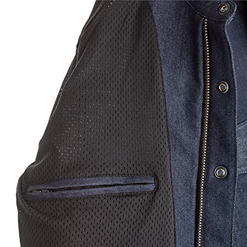 image for Sprint Choice CA Men's Motorcycle Riding Jacket Denim Biker Shirt Moto