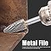 Tungsten Steel Cutter File, 6mm Handle, Industrial Hardware Tool, 6x12x25x100mm, for Metal and Non Metal Materials Processing