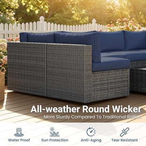 Image of Patio Sectional Furniture Set, Outdoor Sectional Furniture for All-Weather