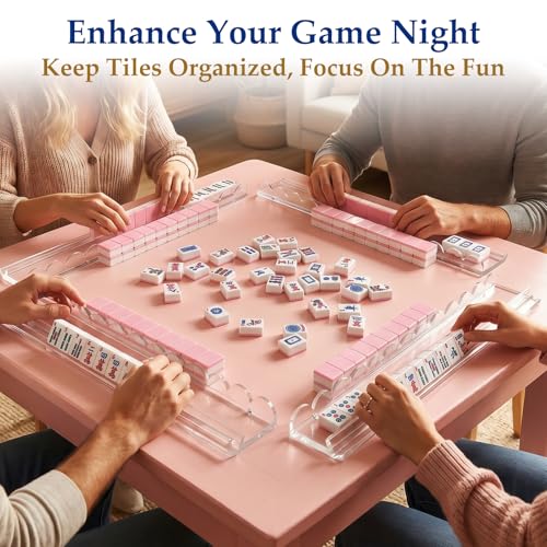 4 Set de Soportes Acrílicos para Mahjong con Empujadores Integrados miniatura 6
