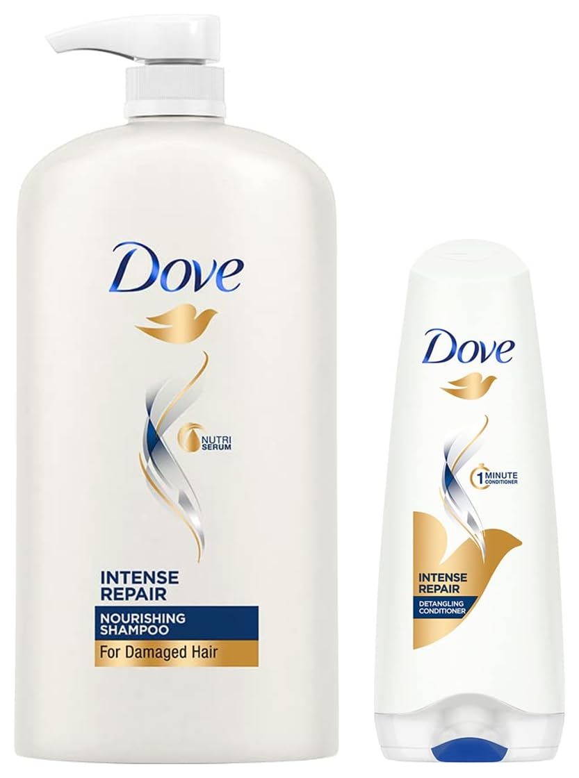 Dove Intense Repair Shampoo, 1L & Dove Hair Therapy Intense Repair Conditioner, 175ml-picture-40