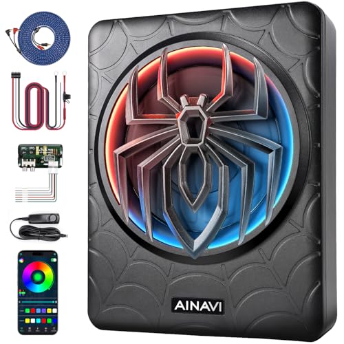 Experience Deep Bass with AINAVI 1200W 10 Inch Underseat Powered Subwoofer Amp