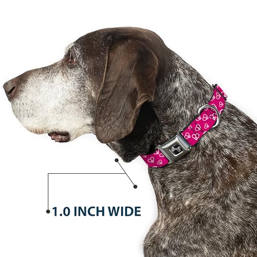 Collier de Chien Ceinture de Sécurité Nylon Rose Buckle Down M - 7