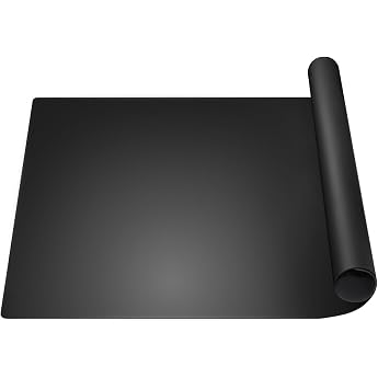 Extra Large Silicone Mat 80x60cm Heat Resistant Kitchen MatsNon Stick Table Protector Worktop Saver for Countertops Kitchens Crafts Black
