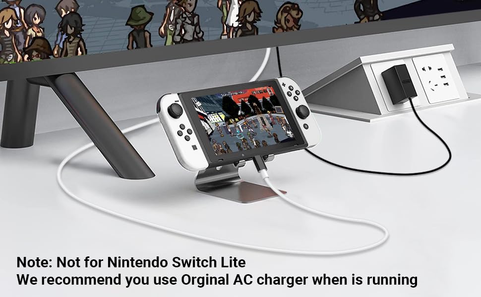 Vista 6 de Boreguse Switch Dock para Nintendo Switch DockNintendo Switch OLED Dock, 1.8M6FT Switch HDMI para Nintendo SwitchSwitch OLED, adaptador de TV tipo C