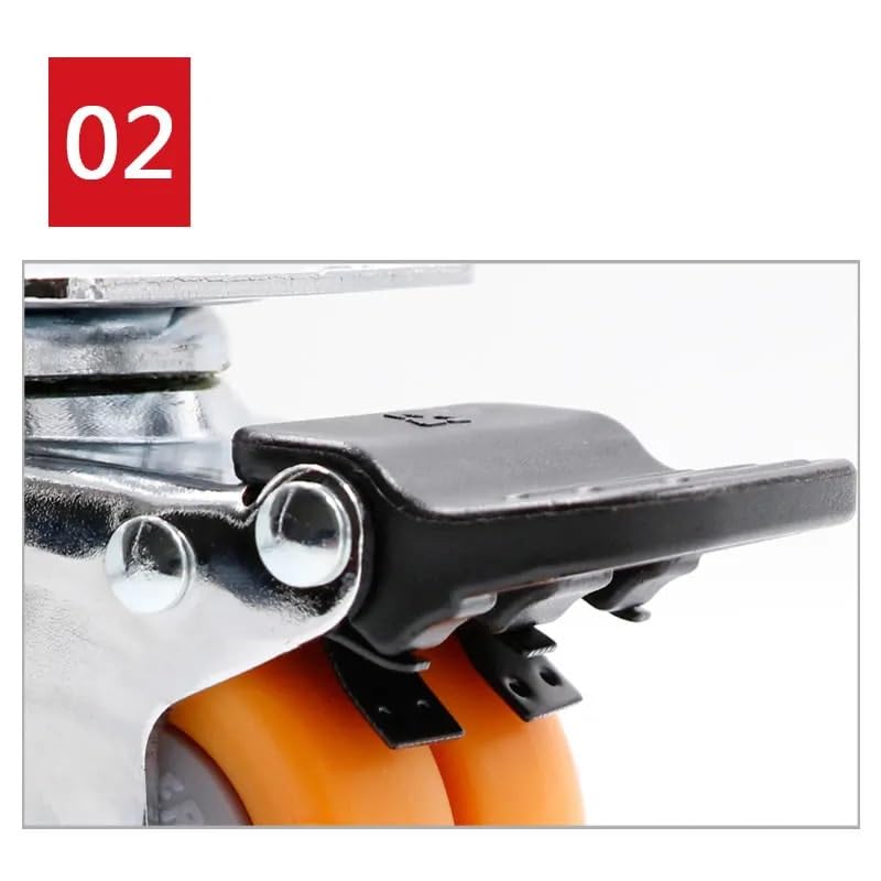 Roues industrielles nylon double roulement pour établi mobile M12 - 3
