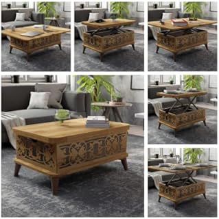 Magic Stone Extendable Lift Top Coffee/Dining Table 6 IN 1