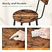 HOOBRO Bar Stools,Set of 2 Round Bar Chairs with Back,25.2