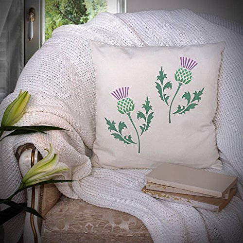 Thistle Border Stencil - Reusable Laser Cut Template - View #8
