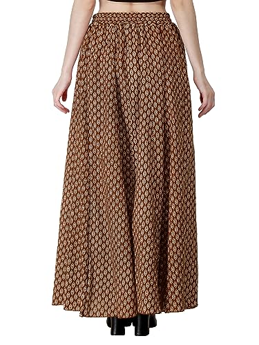 Image of Sttoffa Cotton Printed Women Wear Maxi Long Skirt 40 inch inch Full Length