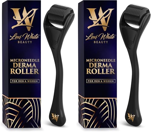 Derma roller 0,5mm pour cheveux clairsemés et barbe à trous | Lot de 2