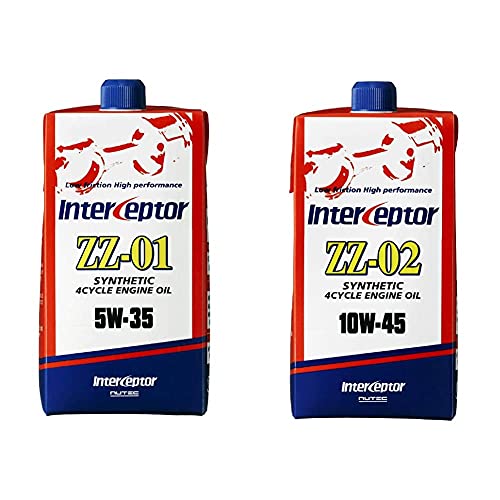 NUTEC(ニューテック) エンジンオイル インターセプター ZZ-01 5w35 & エンジンオイル インターセプター ZZ-02 10w45【セット買い】
