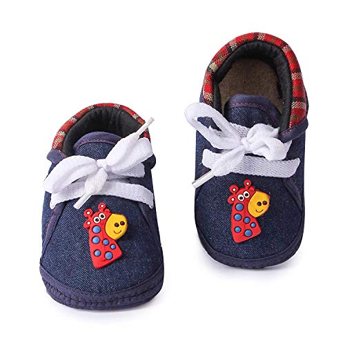 Image of Butterthief Unisex Baby Prewalking Shoes for Newborn Boys & Girls | Soft Sole Infant Bootie with Anti-Slip Bottom | Lightweight Cotton Footwear Early Walker Shoes (3-6 Months, 11 CM)