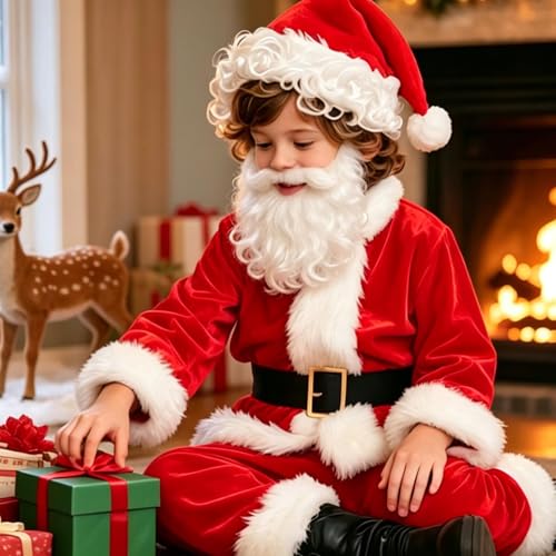 Disfraz Completo de Santa Claus para Niños miniatura 7