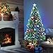 HOMCOM 5FT Prelit Artificial Christmas Tree Fibre Optic Star LED Light Holiday Home Xmas Decoration with LED Light for Indoor Party, Green HOMCOM 5FT Prelit Artificial Christmas Tree Fibre Optic Star LED Light Holiday Home Xmas Decoration with LED Light for Indoor Party, Green