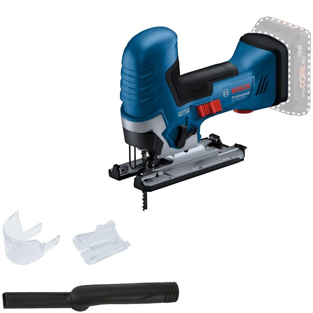 Bosch Powertools Akku-Stichsäge GST 18V-125 S Professional solo, 18Volt (blau/schwarz, ohne Akku und Ladegerät), Black