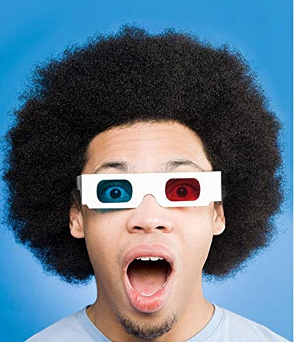 10 pares de óculos 3D da EasiLife – Anaglyph vermelho e ciano, pacote com várias unidades