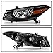 ACANII - [For 2008-2012 Honda Accord 2-Door Coupe Factory Style Black Housing Headlight Headlamp Assembly - Driver Side