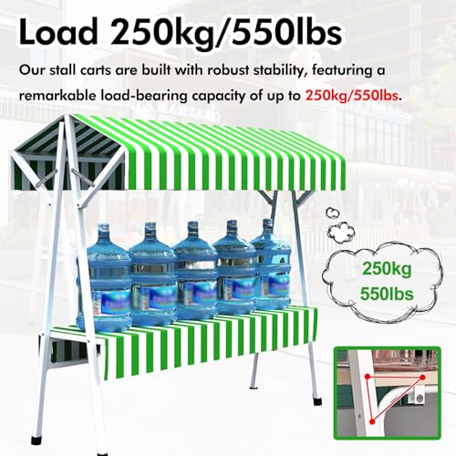Stand de vente portable avec auvent pour simplifier vos animations