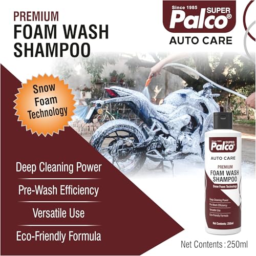 Image of PALCO Combo Auto Care 2 Products | PREMIUM-FOAM-WASH-250ml and AUTO-BODY-POLISH-100ml, Auto Care Solution For Removing Dirt & Shining Cars and Bikes
