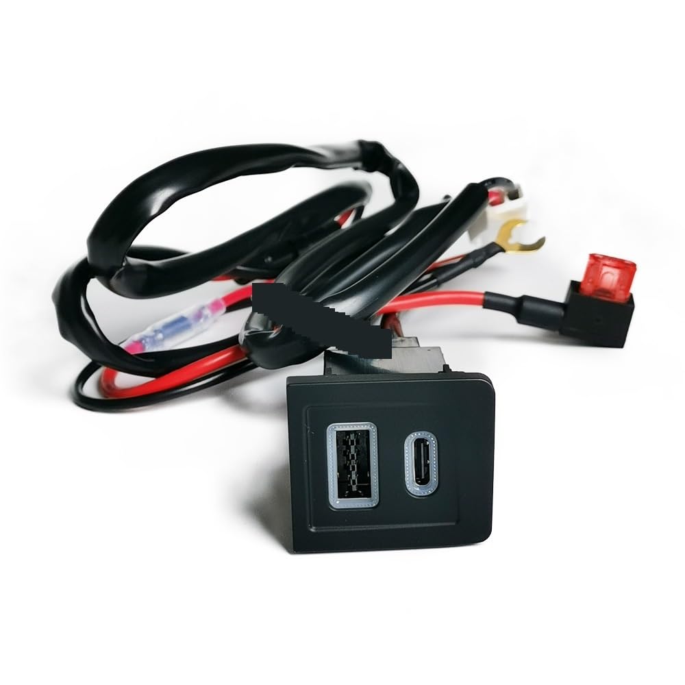 Double prise de chargeur voiture 12V/24V QC3.0 USB PD Type C, charge pour téléphone Multivan T5 2003 – 2009