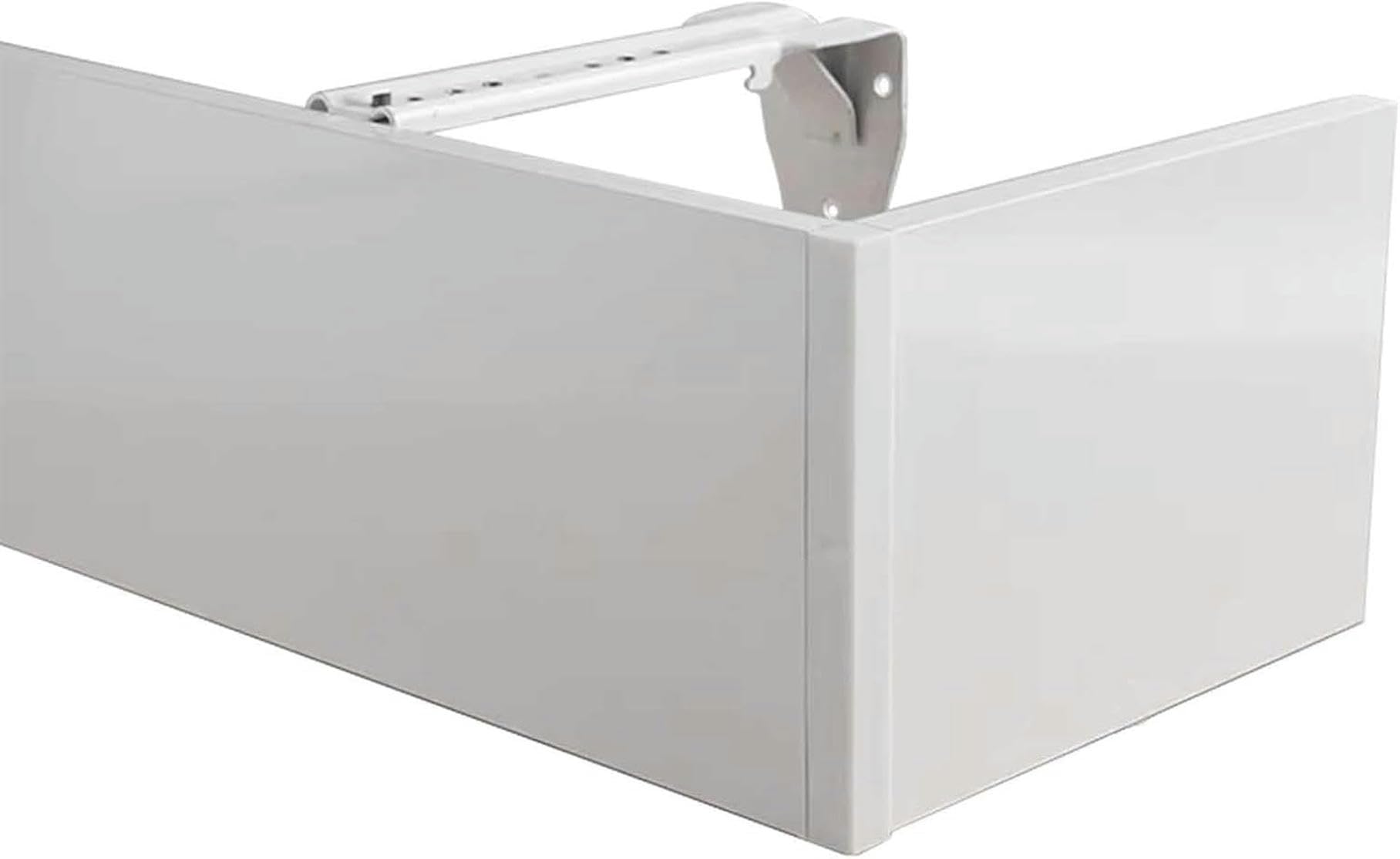 Cenefa opaca de metal para caja de cortina con montaje en pared