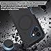 TMIDVFV Compatible with iPhone 16 Case, with Belt Clip Holster Heavy Duty Rugged Shockproof Magnetic Wireless Charging Full Body Protection Kickstand Cover for iPhone 16 6.1 inch Phone (Black+Blue)