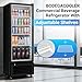 BODEGACOOLER Commercial Beverage Refrigerator, 290L Display Fridge with Soft LED Light, 264 Cans & 120 Bottles Commercial Merchandiser Refrigerator For Kitchen, Home,Office,Garage,Gym,Shop,Man cave