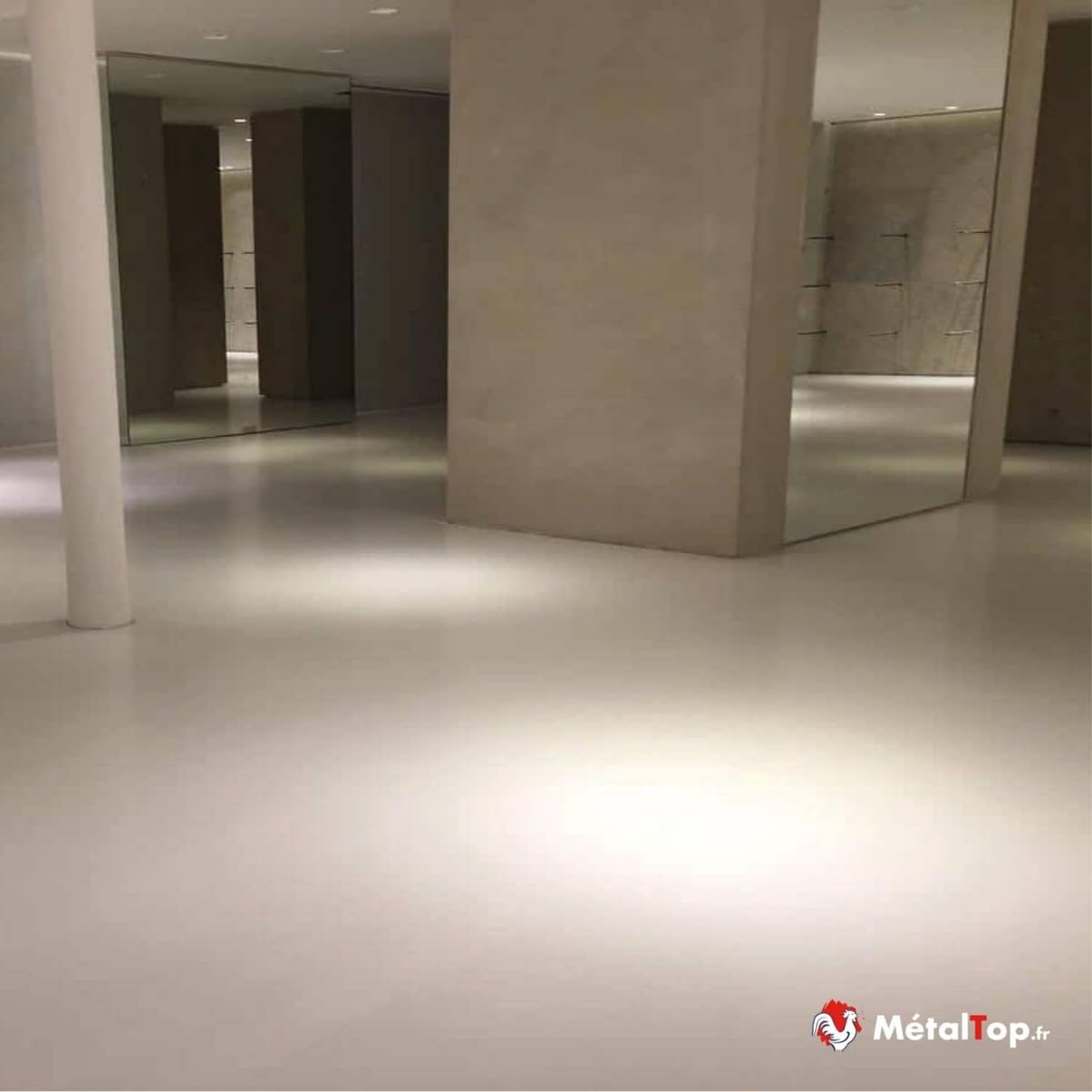 Metaltop - Vernis Mat Beton - 1 L - Protection invisible et durable pour sols en béton, sans modifier l'aspect