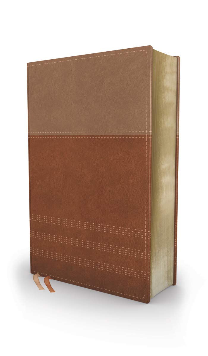 NIV, Biblical Theology Study Bible (Trace the Themes of Scripture), Leathersoft, Tan/Brown, Comfort Print: Follow God’s Redemptive Plan as It Unfolds throughout Scripture