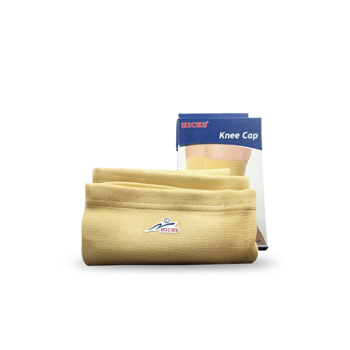 HICKS Ergonomic Knee Cap: Breathable & Durable Support for Daily Activities Size - Small (31 cm X 17 cm)