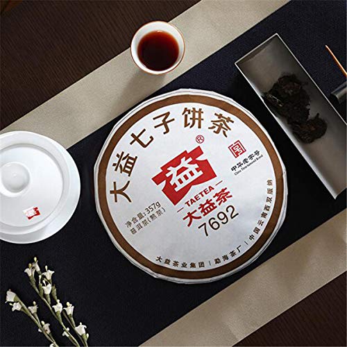 通用 Pastel de Té Puer Maduro 357g Té NaturalPu-erh Cocido Comida Verde Té Yunnan Dayi - Imagen 3
