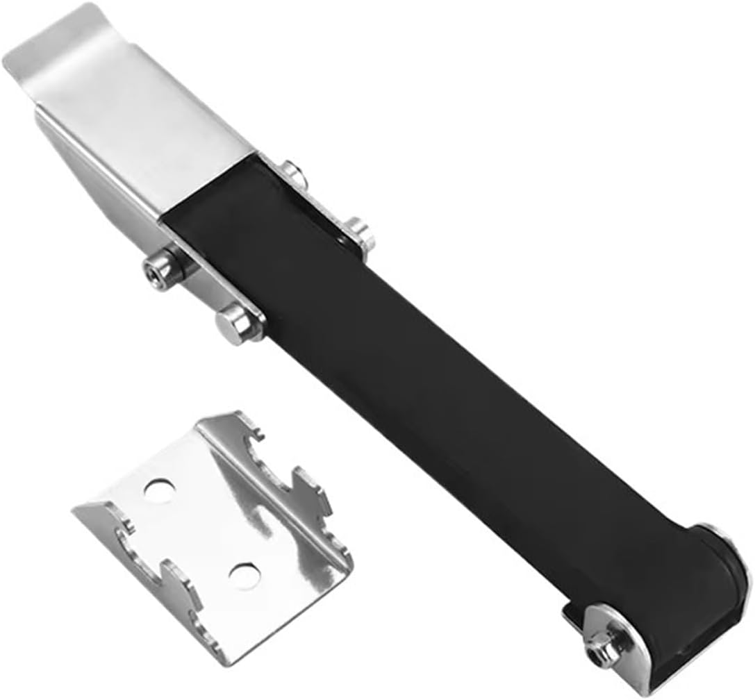 Stainless Steel Latches Buckle Holder Internal Button Hook Rubber Elastic Vehicle Shock Absorption Engine Cover Hasp 250N Load 1Pcs(Stainless Steel)