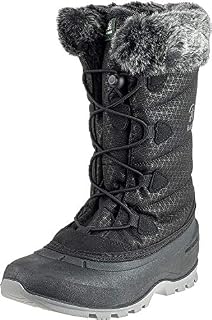 Kamik Women's MOMENTUM2 Snow Boot, Black, 10 Medium US