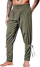 Pantalon médiéval de pirate pour homme - Style Renaissance gothique - Pour spectacles théâtraux - Mélange de coton